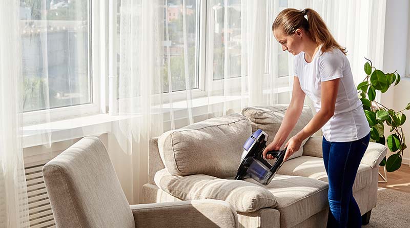 cleaning a couch